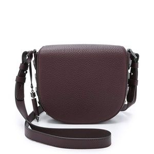 Elegant Burgundy Leather Crossbody Bag